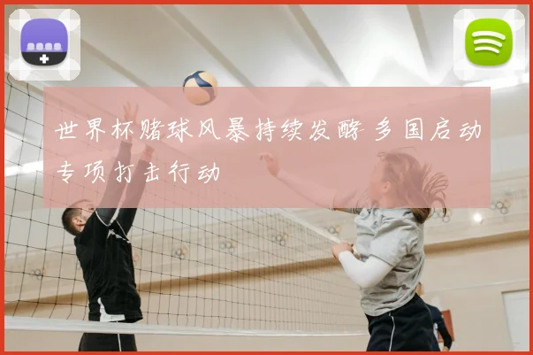世界杯赌球风暴持续发酵 多国启动专项打击行动