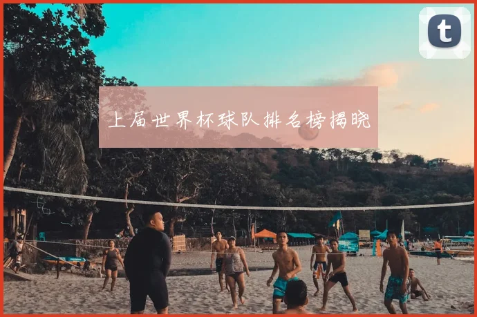 上届世界杯球队排名榜揭晓